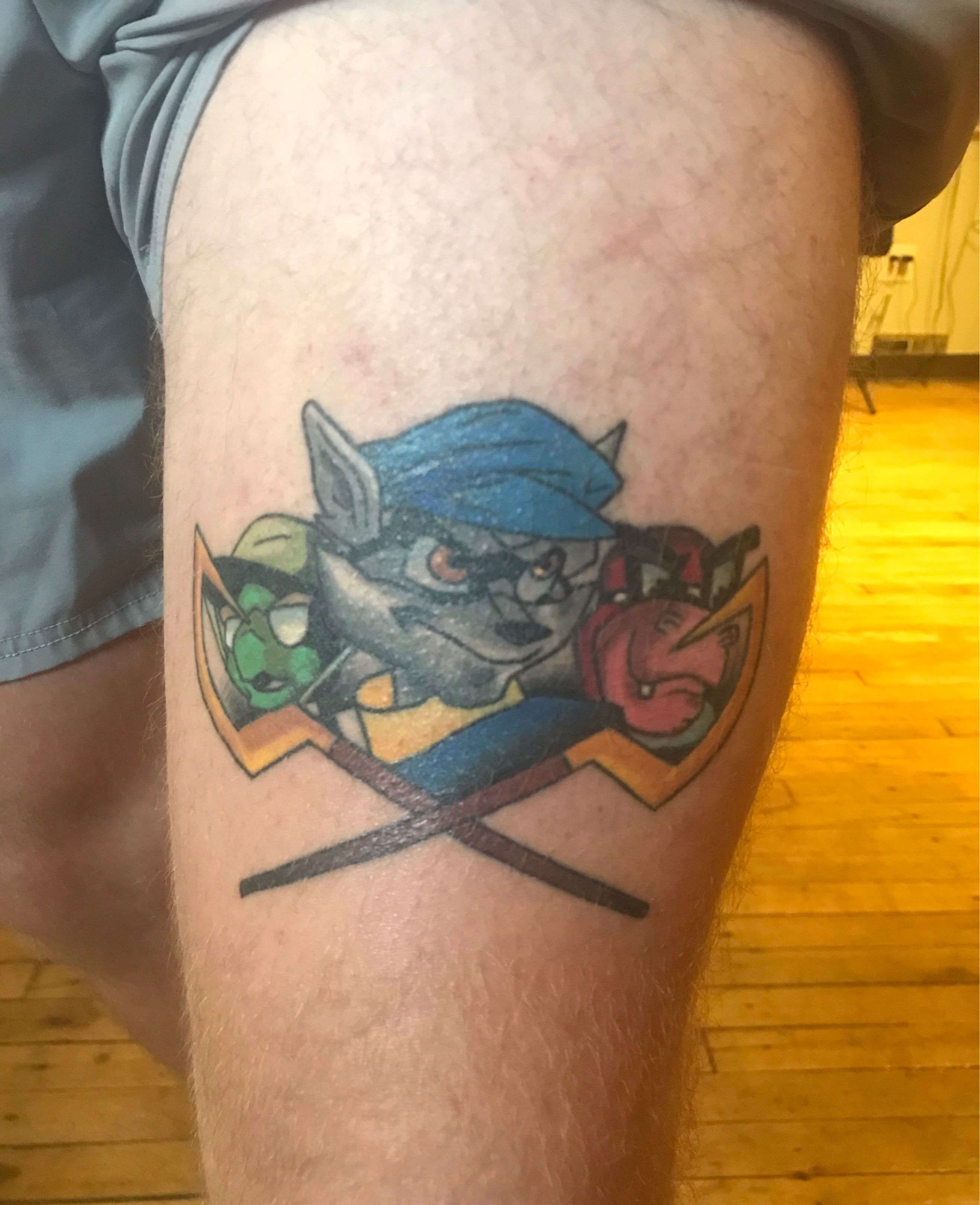 My Sly Cooper tattoo is almost two years old  rSlycooper
