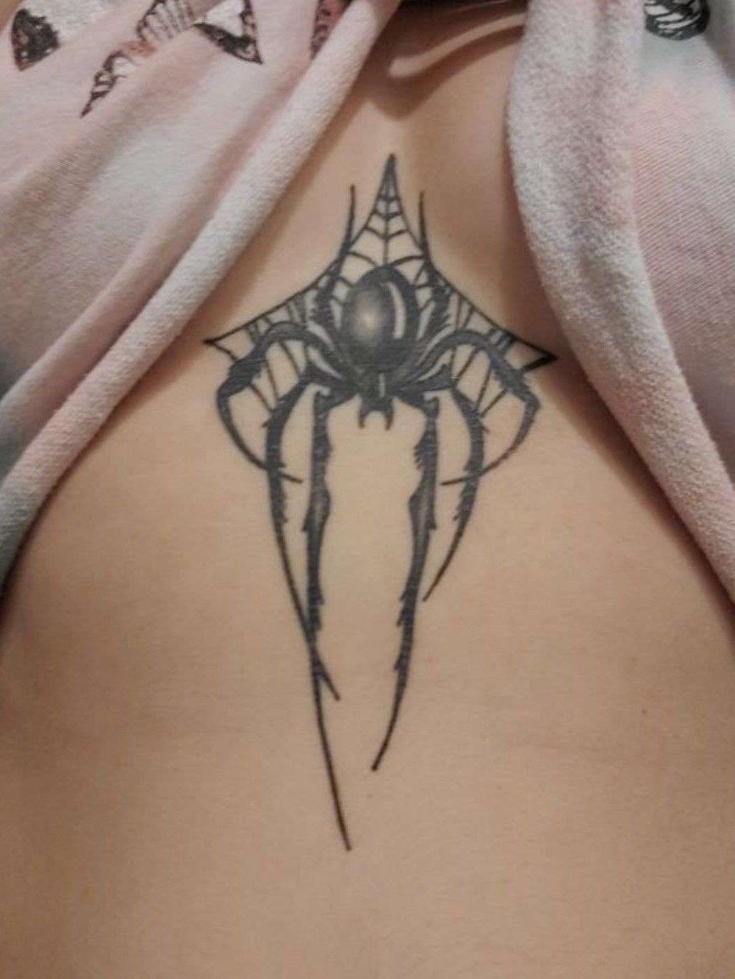 Brisbane Bodyart  Super Cool Web under boob tatty from our awesome  homegirl geezypeezytattoo Georgia is killing it atvthe mo and is getting  booked up quickly For bookings with Georgia please contact