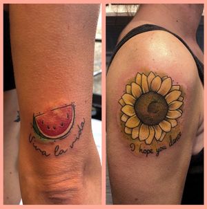 Watermelon and sunflower