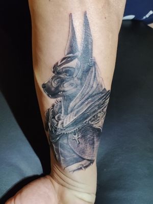 Annubis tattoo by Sigrid Mira