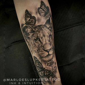 #lioness #lionesstattoo #liontattoo #marloeslupkertattoo #tattooartist #tattooartistnederland