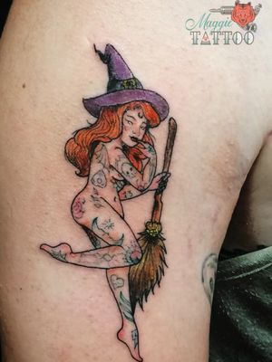 Petite witch tattoo*original flash **diseño original *