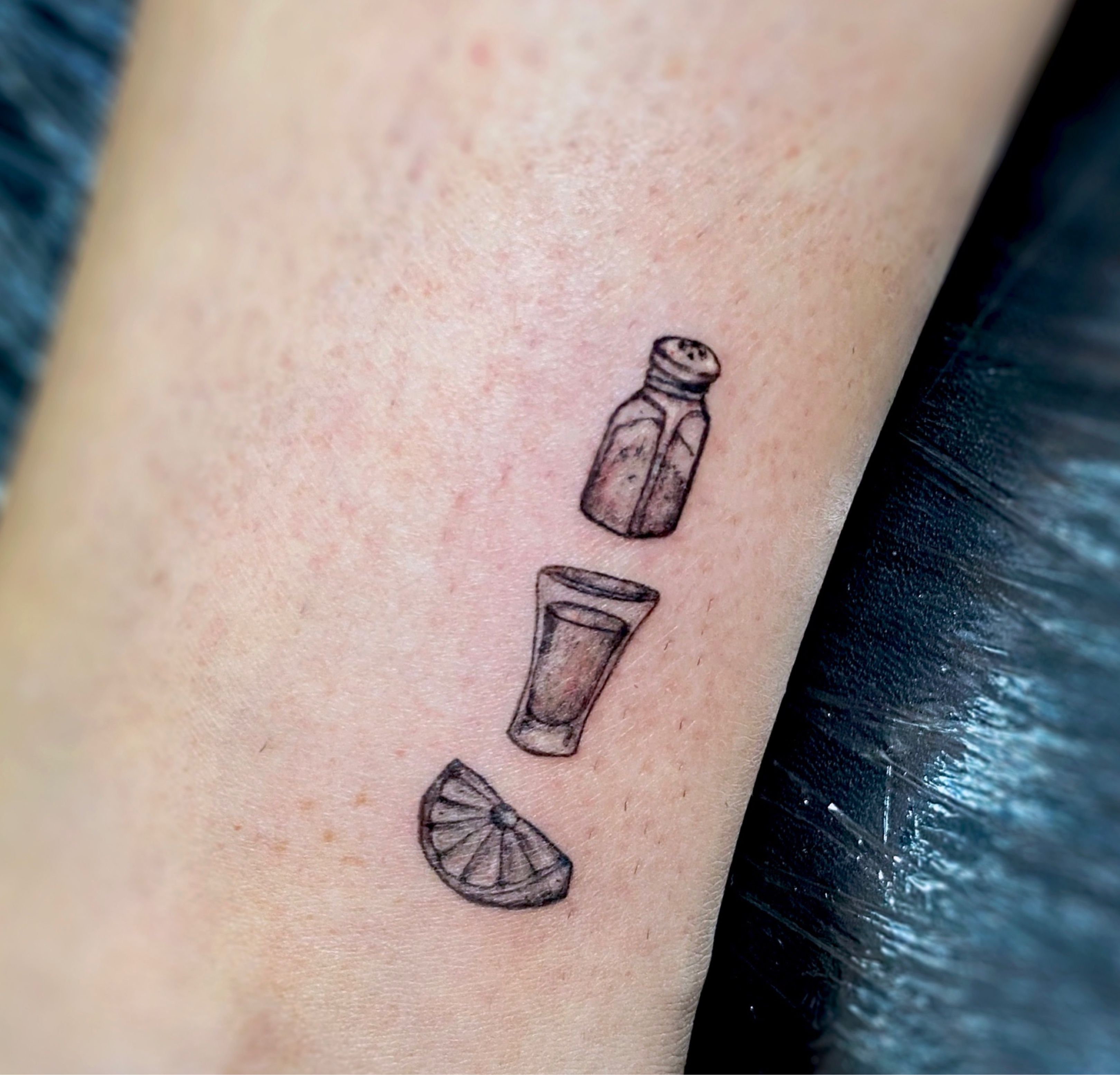 Tequila bottle tattoo by  Serious Ink Tattoo Inc  Facebook