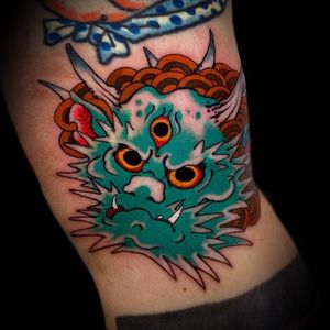 Get a stunning Japanese dragon tattoo on your arm in London for a bold and mythical look.