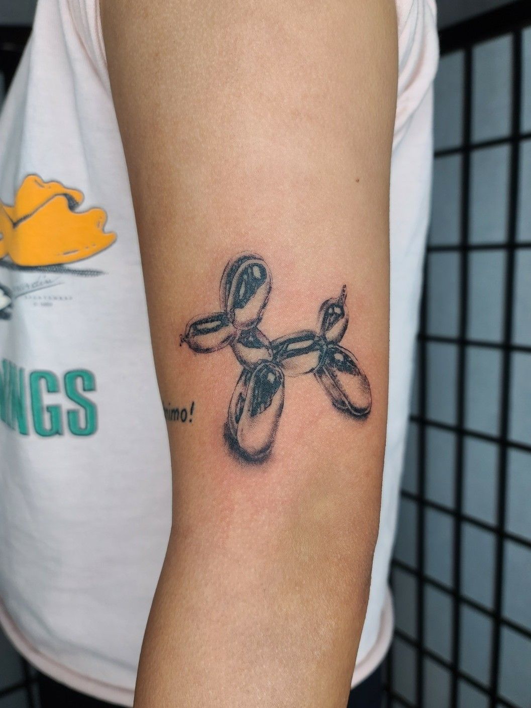 Tattoo tagged with art small jonboy micro black tiny blue jeff  koons little wrist minimalist  inkedappcom