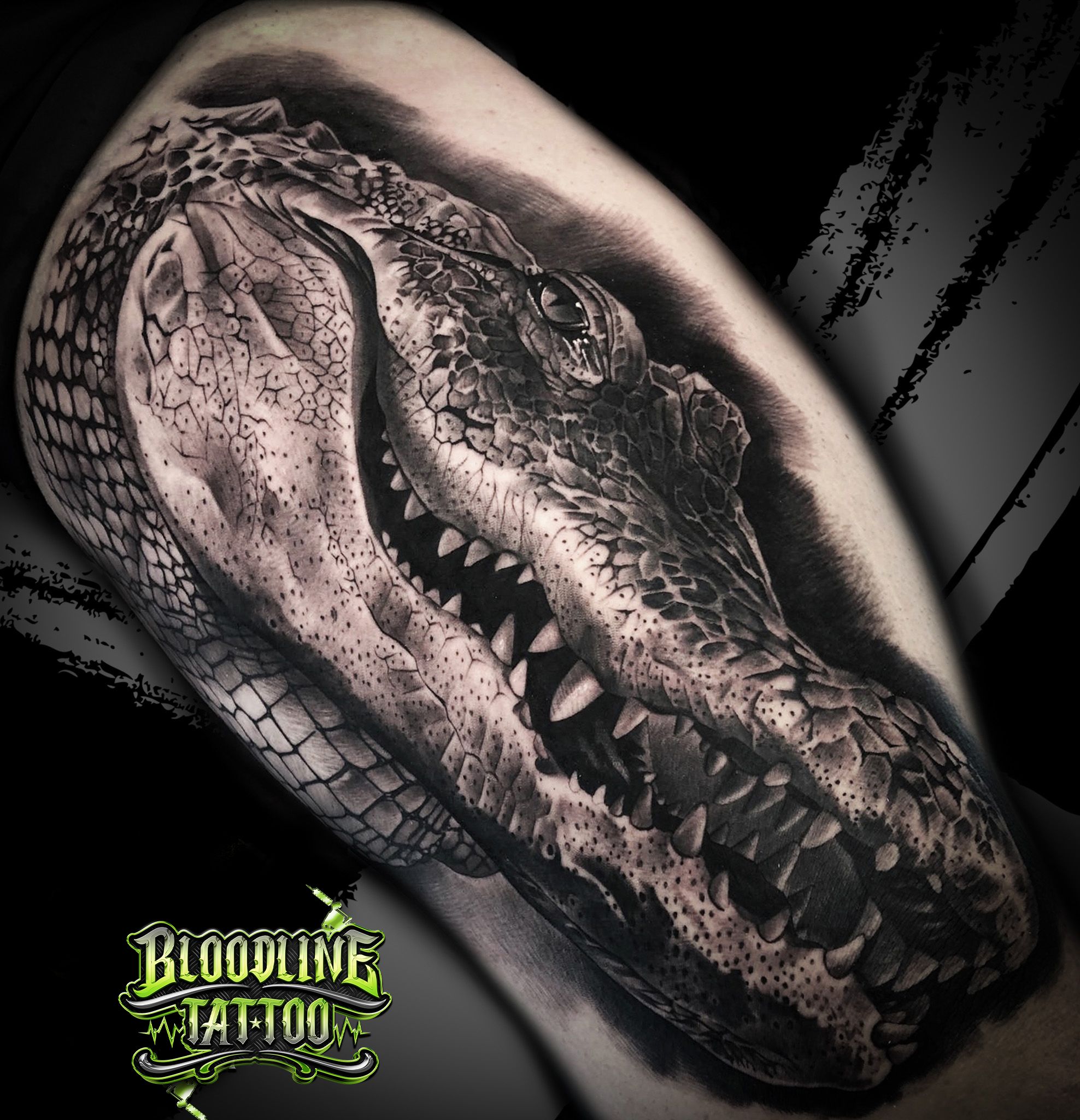 Hip Hop Crocodile Tattoo Lasting Fake Tattoos for Woman Men Wrist Arm  Tattoos Korea Trendy Waterproof Temporary Tattoo Stickers