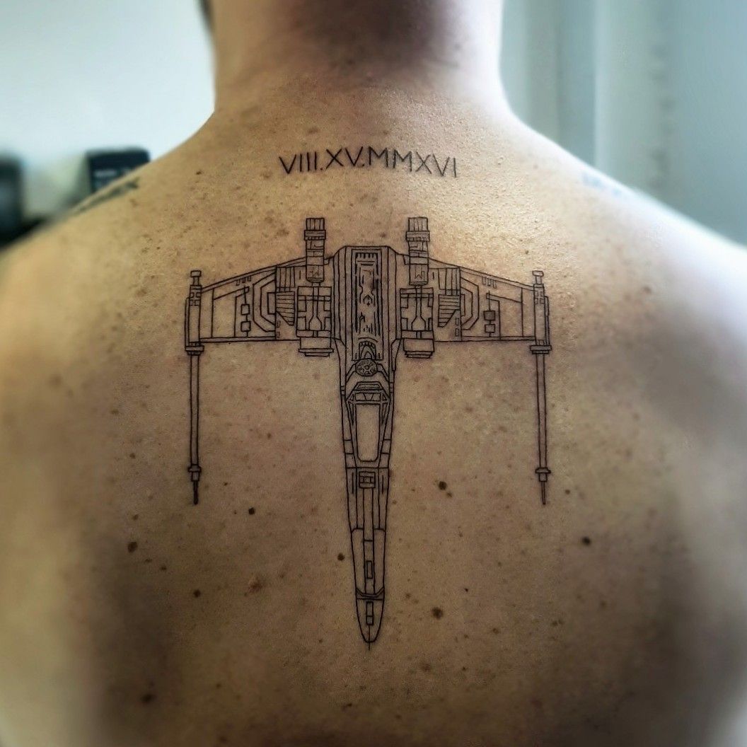 XWing Tattoo by Gustavo Zambelli for Aerolab on Dribbble