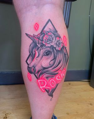 Neon unicorn for customers daughter 