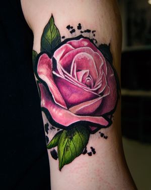 #rose #floral #flowertattoo #color #illustrative #abstract