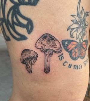 🍄 one of my first tattoos in 2021
