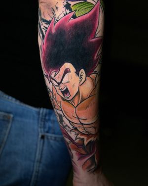 #anime #manga #otaku #dragonball #goku #kaioken #colortattoo 