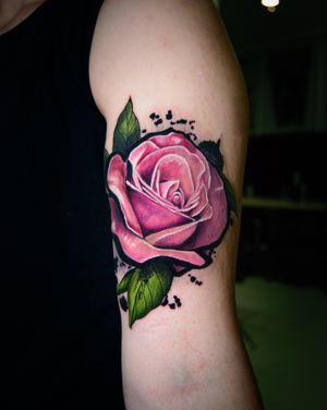 #rose #floral #flowertattoo #color #illustrative #abstract