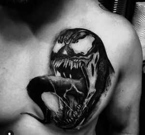 Venom piece done here in Raleigh, NC ! Let’s ink ! Message me 