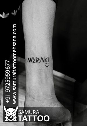 Mepaki tattoo |meraki tattoo |meaning full tattoo |Mepaki tattoo design 