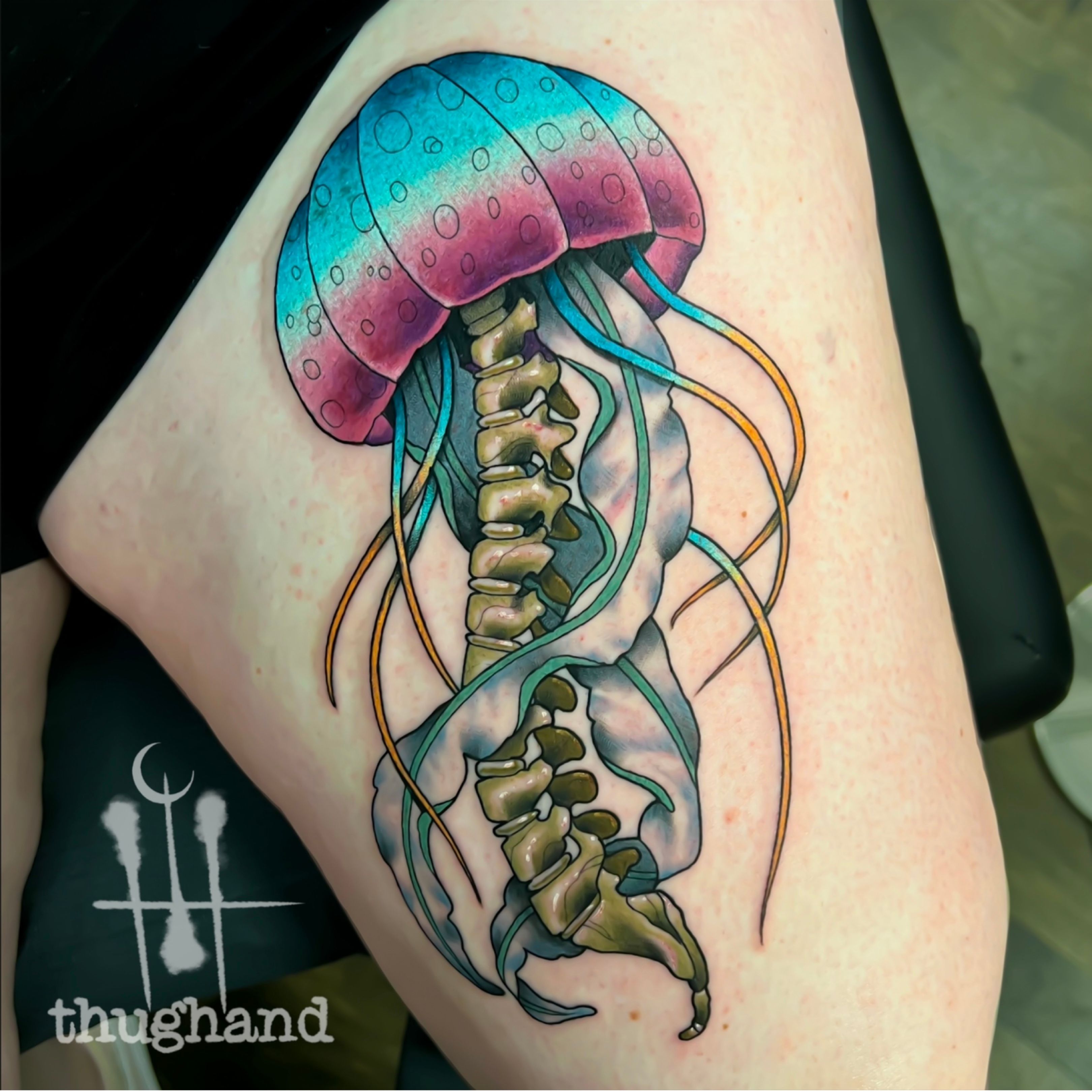 Jellyfish Tattoo  Jellyfish tattoo Tattoos Art tattoo