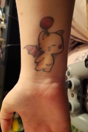 My moogle tattoo, done in 2018 at Devils Own in Leicester