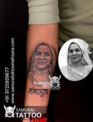Portrait tattoo |Tattoo for mom dad |Rahul aanjana tattoo |Face tattoo |rahul aanjana 