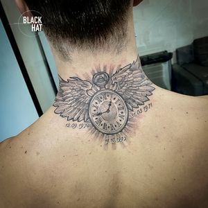 Did you know? 🕐 Generally speaking, a clock tattoo might symbolize a range of meanings from simply time to life and death, mortality, existence, infinity, endless love, stability, and structure, or referencing a specific special moment in one's life Happy Epiphany! Book here : hello@blackhatdublin.com @cipitattoo #tattooflash #tattooing #tattoosofinstagram # #tattooink #tattoodesign #tattooist #tattooed #inkaddict #tattoolove #tattoos #symboltattoo #tattooartist #tattoolife #tattooshop #tattoo #tattoooftheday #dublintattoo #inked #bodyart #inkedup #wingstattoo #clocktattoo