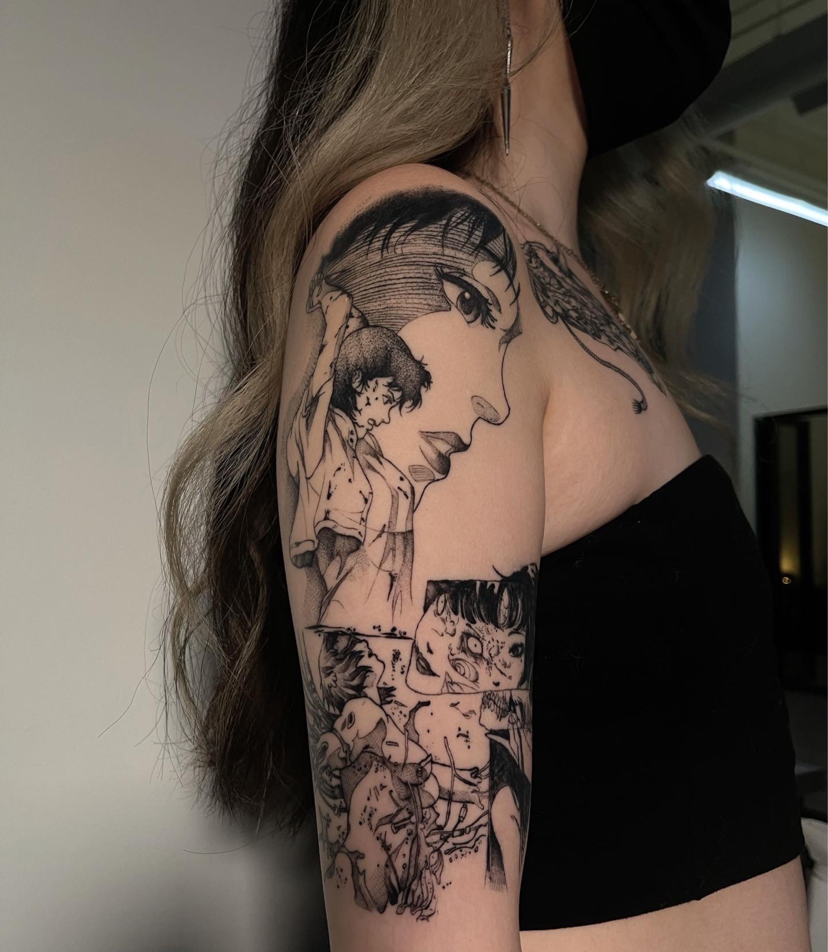 Part of a sleeve composed of strictly badass characters that all have ... |  TikTok