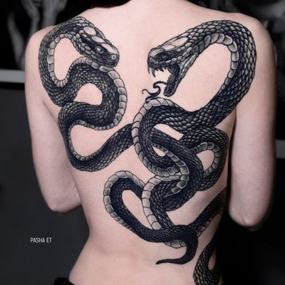 #snake #backpiece #tattoodo #tattoodoapp #tattoodoartclass #snaketattoo