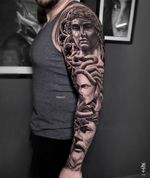 #sculpture #statue #sleeve #fullsleeve #tattoodo #tattoodoapp #tattoodoartclass