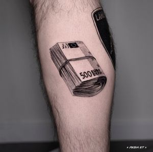Tattoo uploaded by @ • #money #cash #euros #euro #tattoomoney  #tattoodo #tattoodoapp #tattoodoartclass • Tattoodo