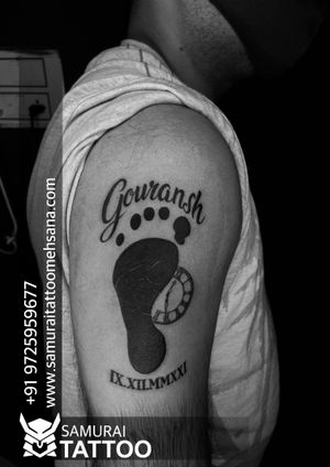 Footprint tattoo |Footprint tattoo design |Foot tattoo |Tattoo for son |Son tattoo 