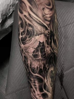 Closeup of right forearm. By Gwookie of SinnerG Tattoos in Richmond VA