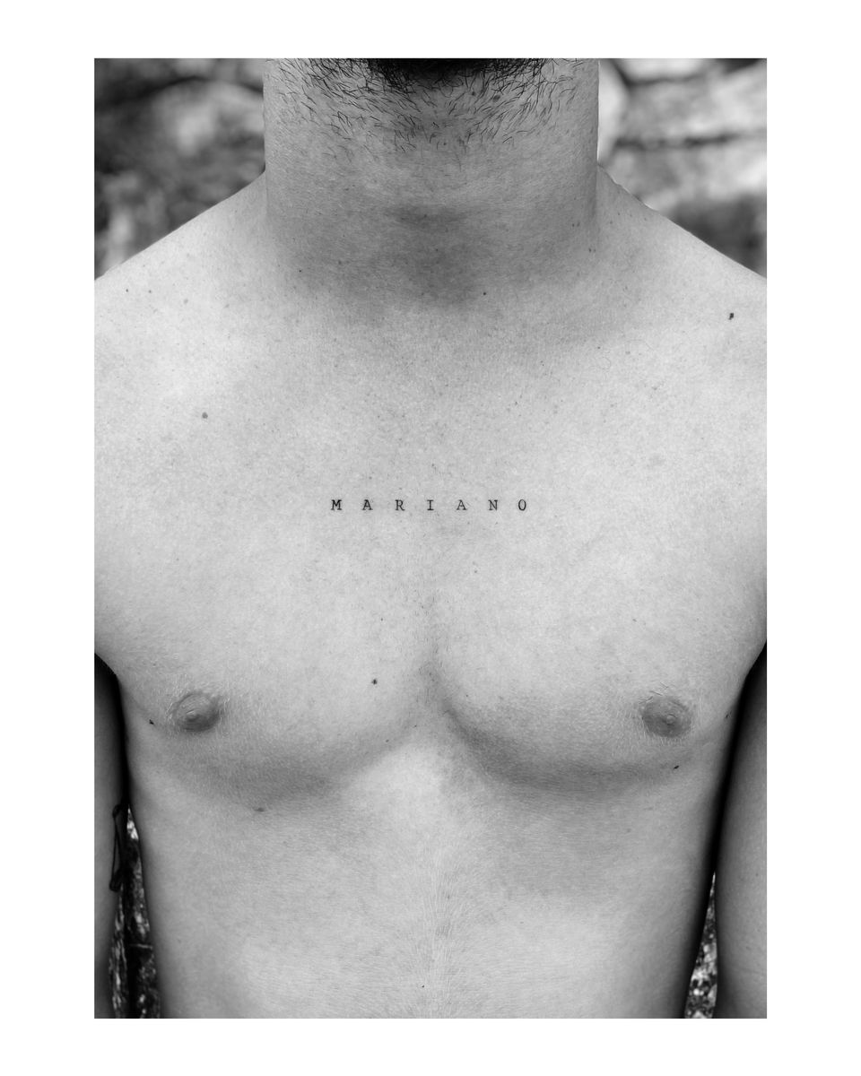 tattoos on chest words