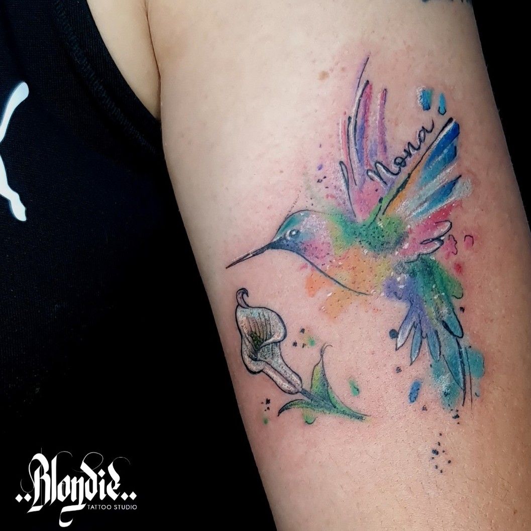 hummingbird tattoo in progress by Paul Taylor | Hummingbird tattoo, Tattoos,  Beautiful tattoos