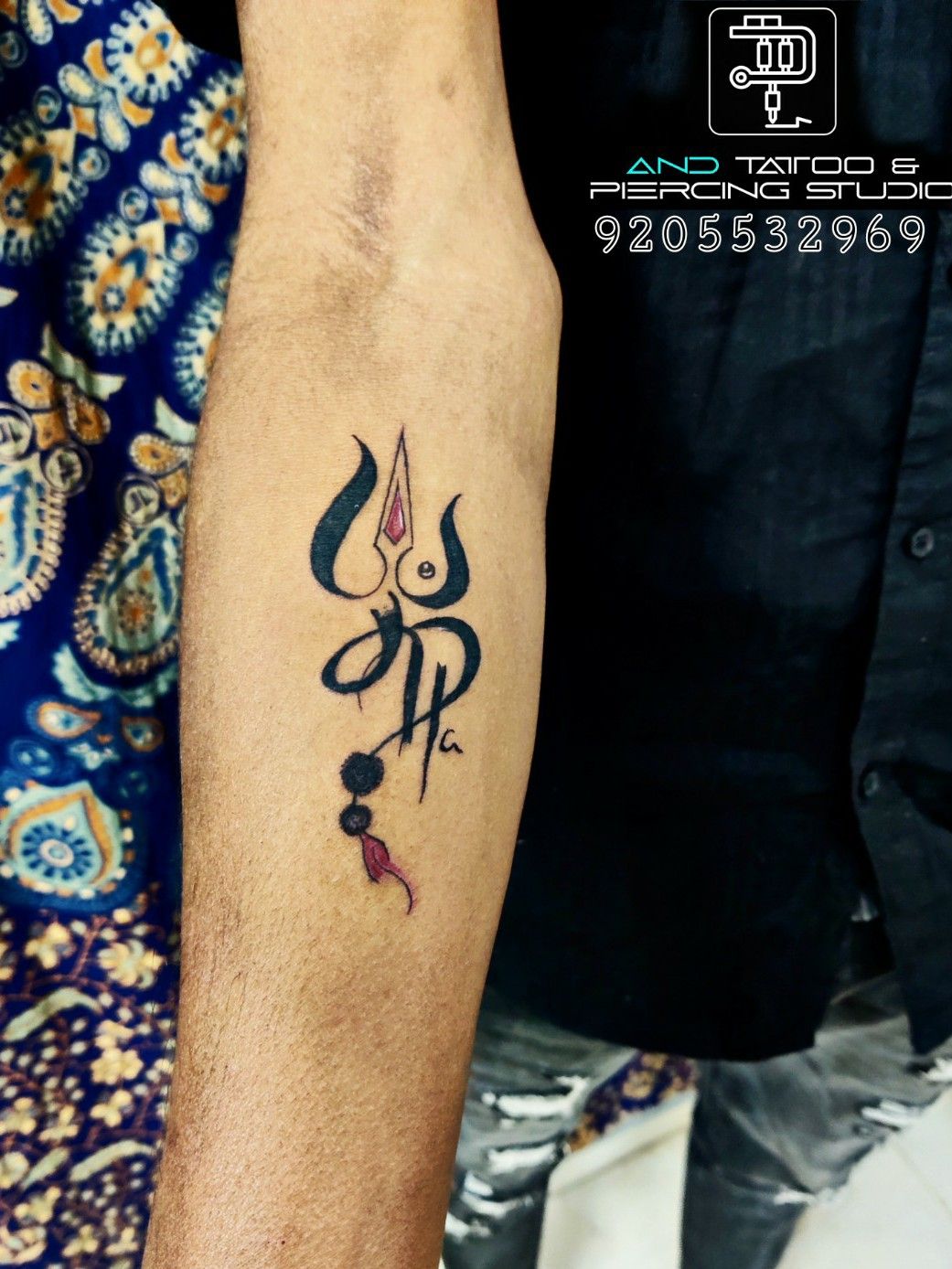 Trishul-Om-Ganesha Semi-Permanent Tattoo – Simply Inked