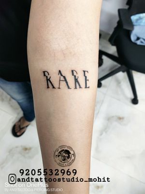 RARE FOREARM TATTOO