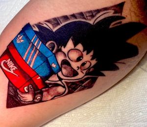 Sneakerhead Goku Artist : Ser from Club23 Tattoos