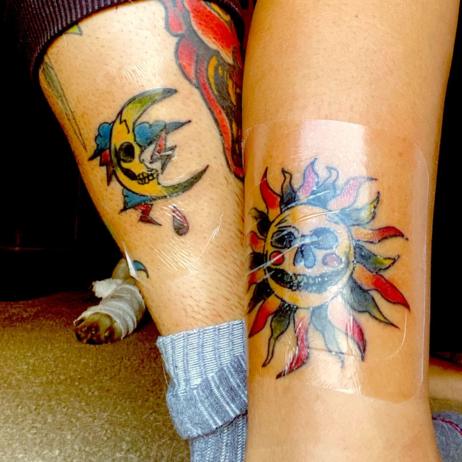 The sun and moon    Melissa Darling Tattoo Studio