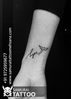 Hope tattoo |Nice thought tattoo |Script tattoo |Tattoo ideas |Tattoo for girls |Girls tattoo 