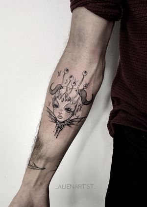 Tattoo uploaded by _alienartist_👽 • 👽:Alien Head II • Tattoodo Tattoo uploaded by _alienartist_👽 • 👽:Alien Head II • Tattoodo