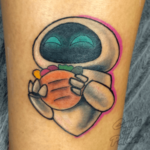 Personalized matching tattoo request. EVA with an arepa!