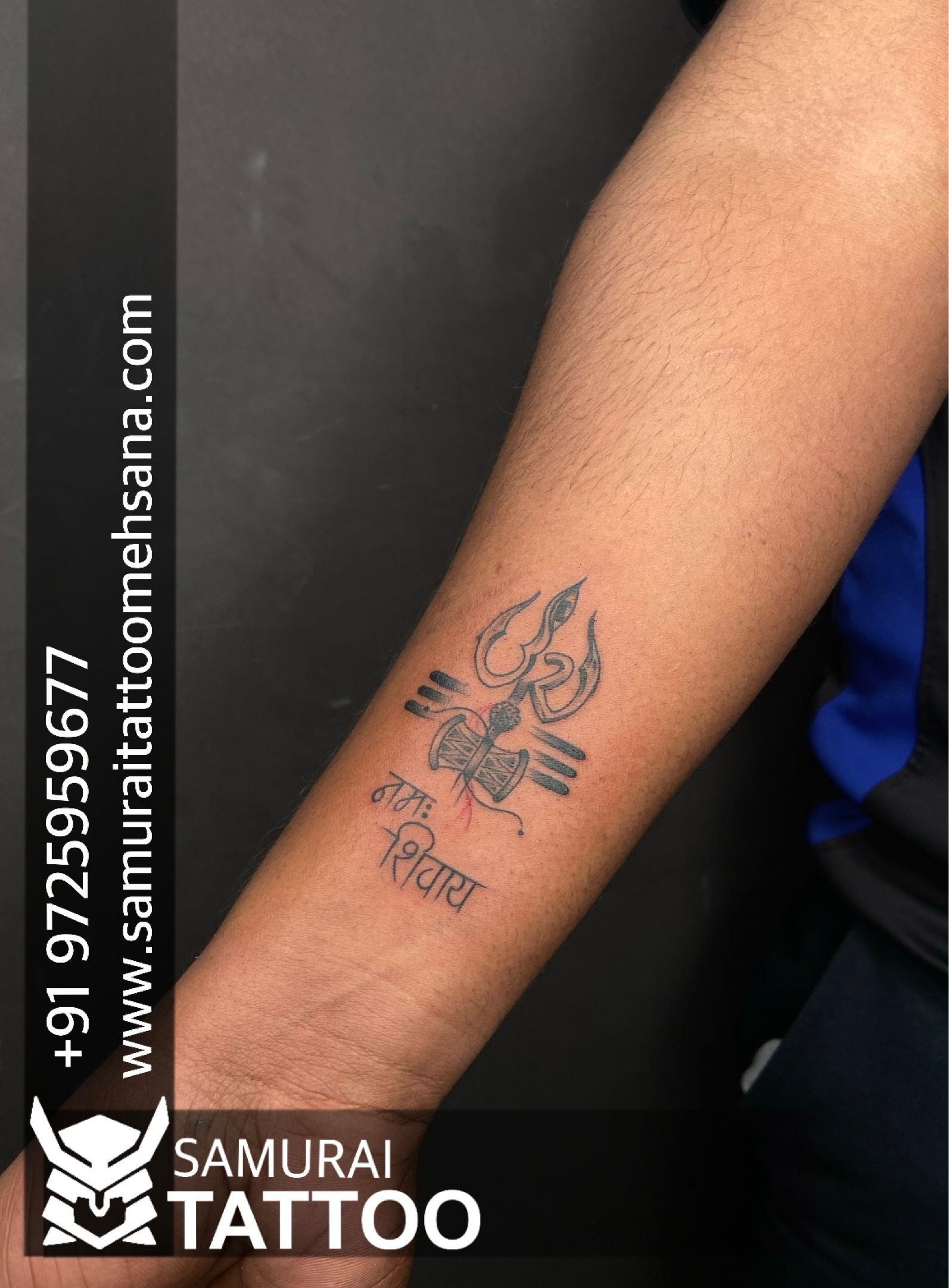 Top 126+ wrist trishul tattoo latest