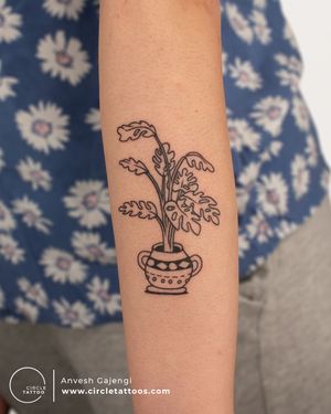 Cute Tattoo done by Anvesh Gajengi at Circle Tattoo