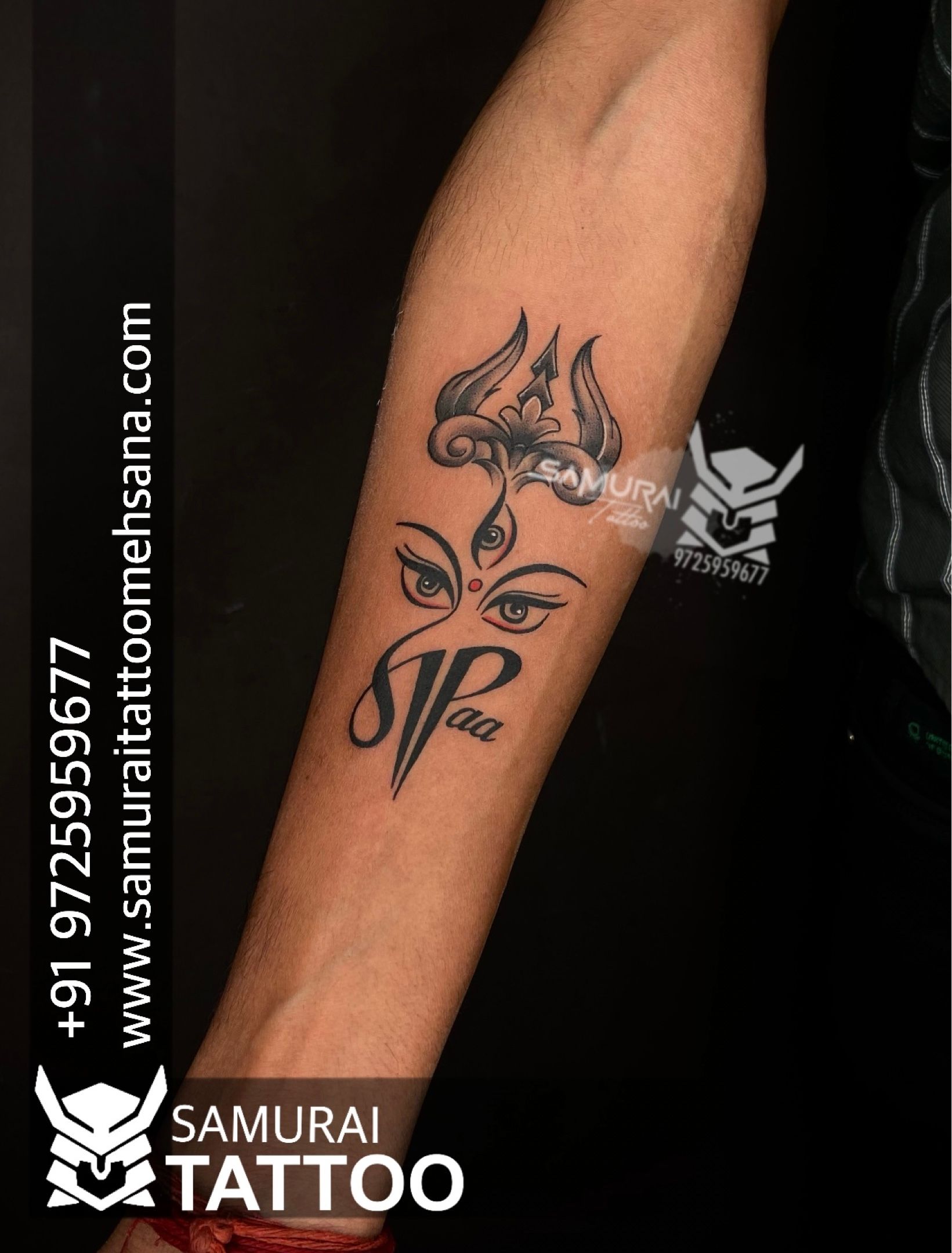 Ordershock Waterproof Maa Paa with Trishul Temporary Body Tattoo  JioMart