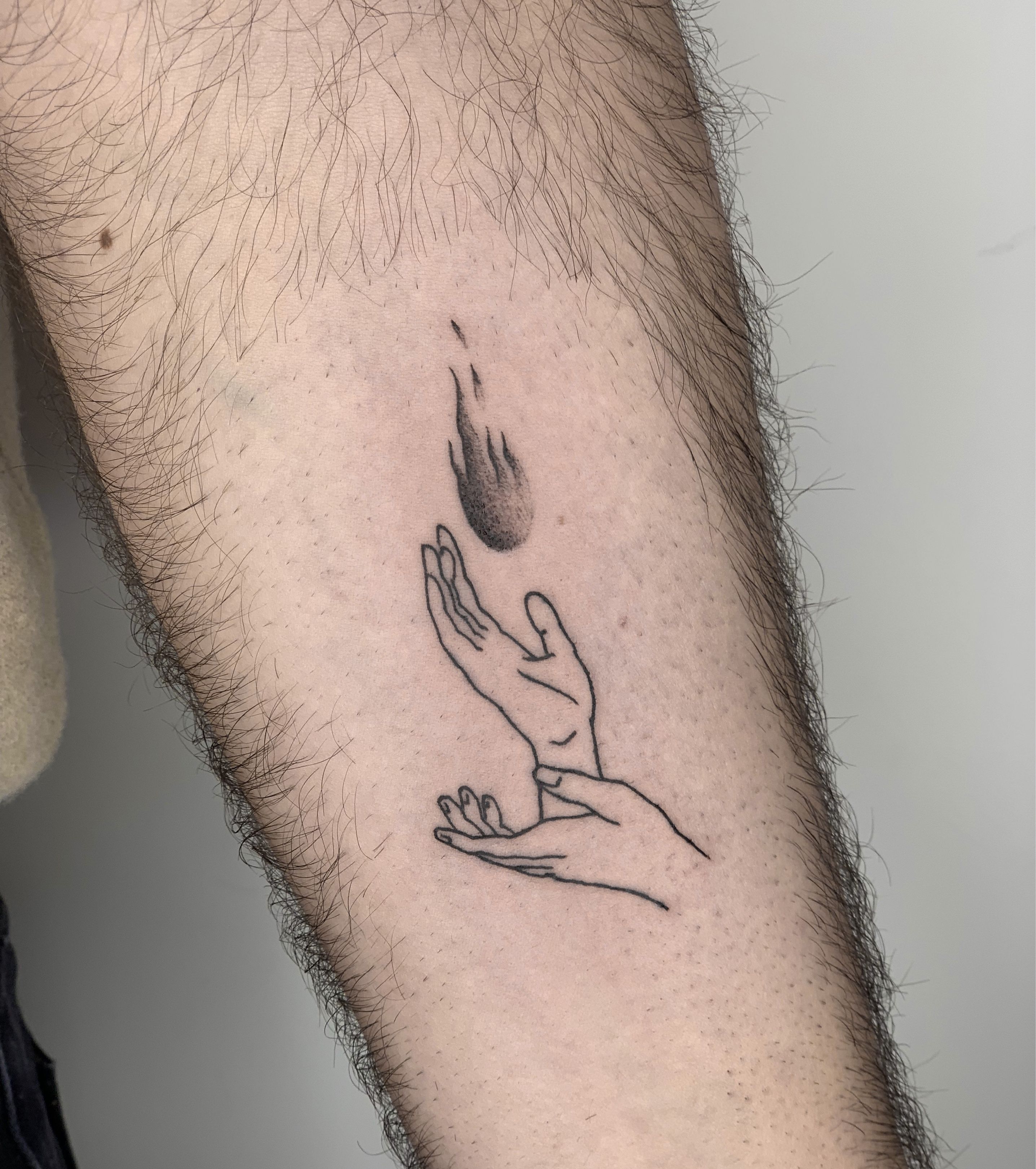 First tattoo, healed. Flame by Lee, Wicked Good Ink, Portland, ME : r/ tattoos