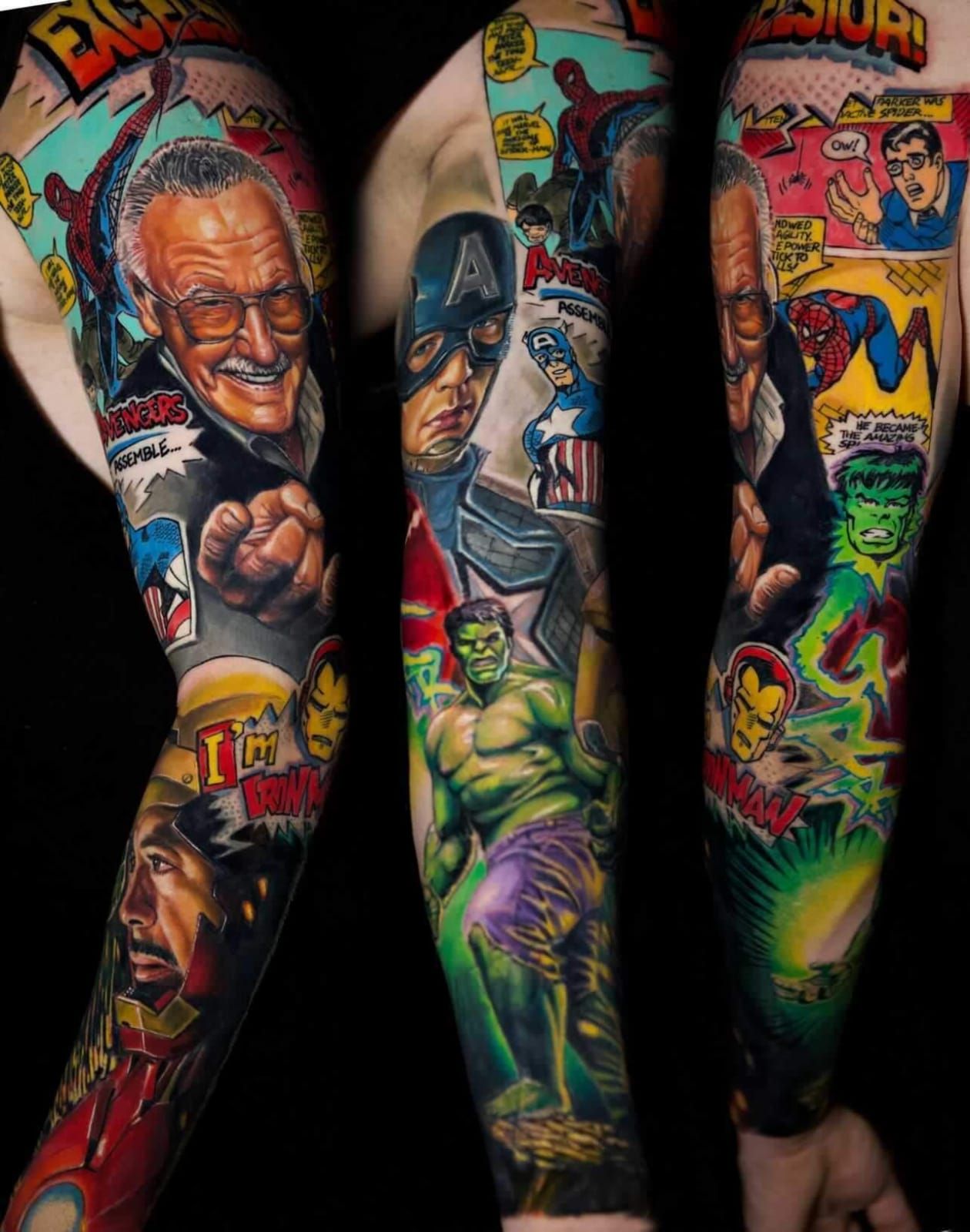 Marvel fan gets body covered in recordbreaking number of comic character  tattoos  Guinness World Records