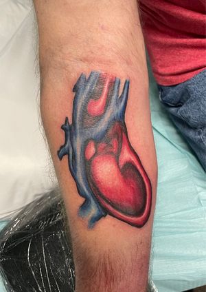 Heart based off my client’s kiddo. It’s based off a scan of her actual heart, which is actually backwards! 