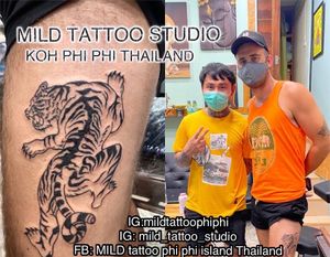 #tigertattoo #tiger #tattooart #tattooartist #bambootattoothailand #traditional #tattooshop #at #mildtattoostudio #mildtattoophiphi #tattoophiphi #phiphiisland #thailand #tattoodo #tattooink #tattoo #phiphi #kohphiphi #thaibambooartis  #phiphitattoo #thailandtattoo #thaitattoo https://instagram.com/mildtattoophiphihttps://instagram.com/mild_tattoo_studiohttps://facebook.com/mildtattoophiphibambootattoo/MILD TATTOO STUDIO my shop has one branch on Phi Phi Island.Situated in the near koh phi phi police station , Located near the police station in Phi Phi Island and the World Med hospital !!!,