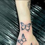 Butterfly Tattoo #amsterdamtattoo #finelinetattoo #ignoranttattoo #blackworktattoo 