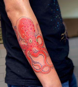 Octopus tattooed for Drew
