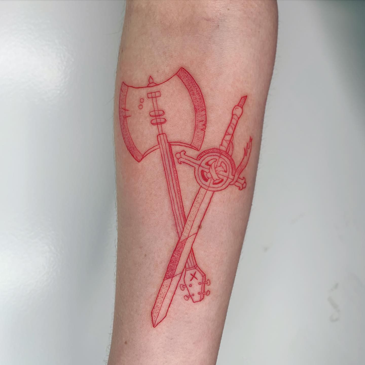 New Adventure Time Tattoo I just got Finns Swords and I absolutely love  them all  radventuretime