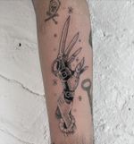 Edward Scissorhands tattoo by @galenbrycetattoo