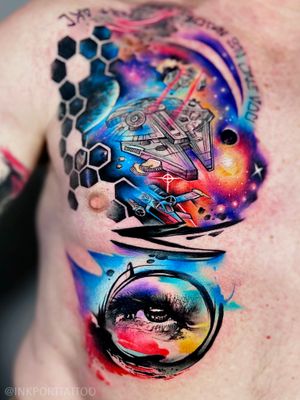 by inkport tattoo -  @inkporttattoo                                                                        #Москва #space #Miami #акварельтату #moscow #watercolor #usa #tattoomoscow #tattoo #forest #татуировка #watercolortattoo #inkporttattoo #татумастер #тату #watercolortattoos #abstract #abstracttattoo #europe   #watercolortattoo #usa #europe #starwars