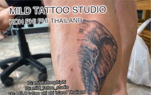 #elephant #elephanttattoo #tattooart #tattooartist #bambootattoothailand #traditional #tattooshop #at #mildtattoostudio #mildtattoophiphi #tattoophiphi #phiphiisland #thailand #tattoodo #tattooink #tattoo #phiphi #kohphiphi #thaibambooartis  #phiphitattoo #thailandtattoo #thaitattoo #bambootattoophiphihttps://instagram.com/mildtattoophiphihttps://instagram.com/mild_tattoo_studiohttps://facebook.com/mildtattoophiphibambootattoo/MILD TATTOO STUDIO my shop has one branch on Phi Phi Island.Situated in the near koh phi phi police station , Located near the police station in Phi Phi Island and the World Med hospital
